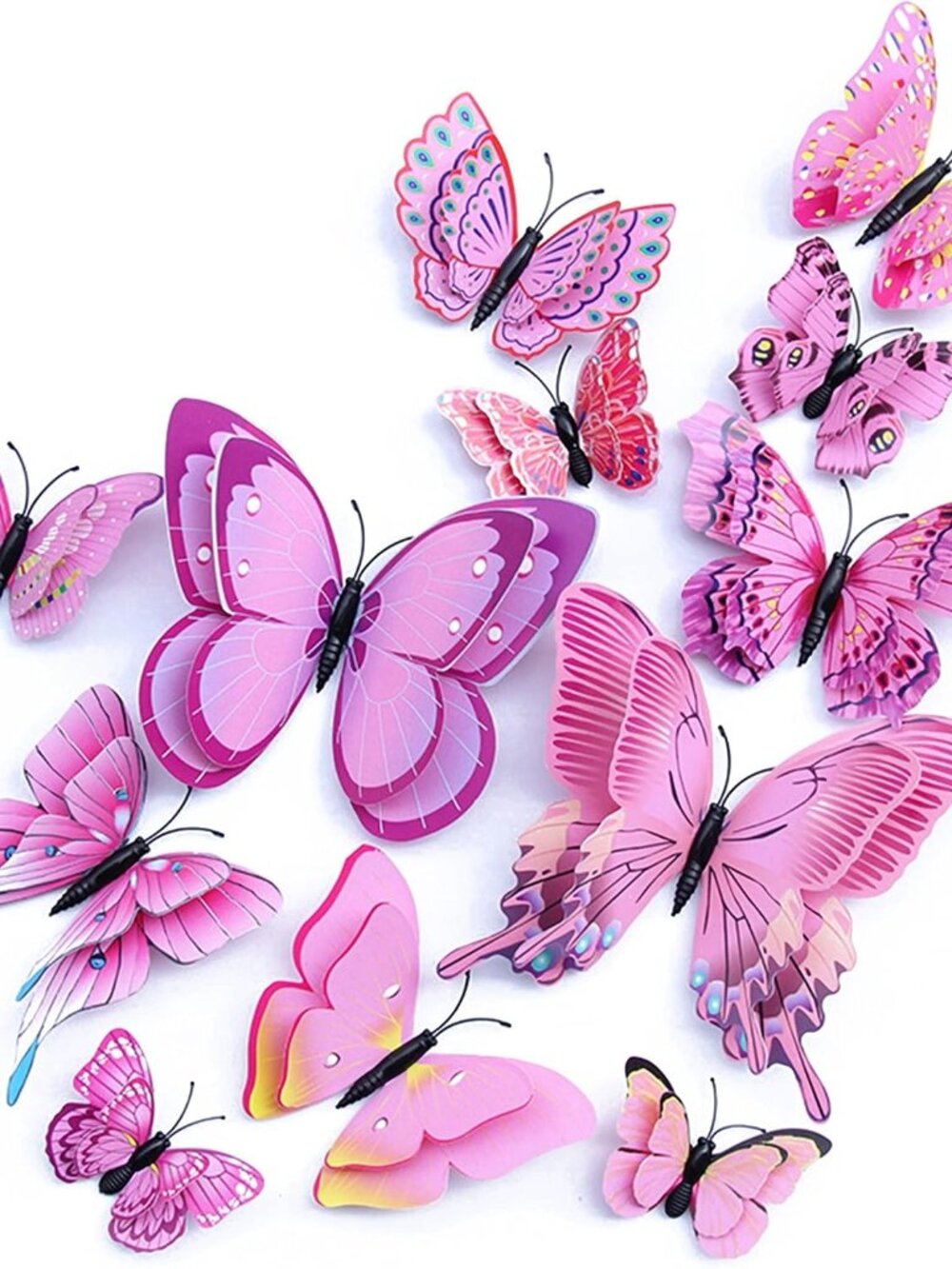 3D Butterfly Wall Decor Butterfly Decorations Stickers with Magnets